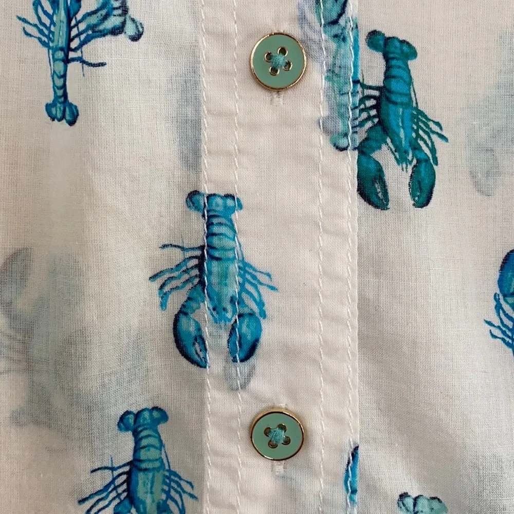 Tory Burch Brigitte Lobster Voile’ Blouse - Picture 8 of 11